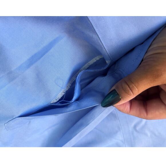 Roundtree & Yorke Gold Label Blue Button Down Mens Size 18.5/33 Big - Picture 3 of 6